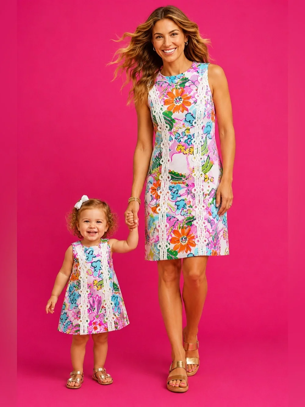 Lilly Pulitzer x Target Nosey Posey Toddler Girls Floral Shift Dress, 12 m, EUC!
